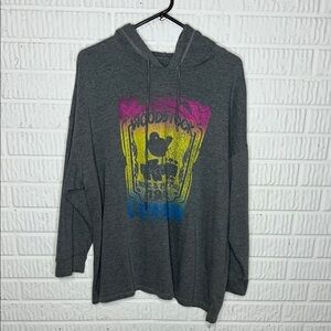 Lane Bryant Gray Woodstock Graphic Hoodie